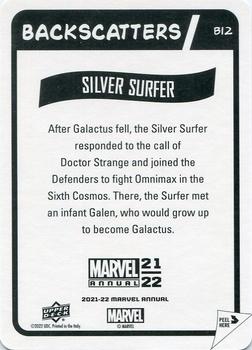 2021-22 Upper Deck Marvel Annual - Backscatters #B12 Silver Surfer Back
