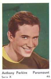 1961 Dutch Gum Serie X (blank-backed) #46 Anthony Perkins Front