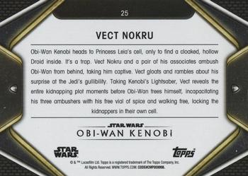2023 Topps Star Wars: Obi-Wan Kenobi #25 Vect Nokru Back