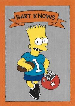 1990 Bart Knows Orange (unlicensed) #NNO Bart Simpson Front