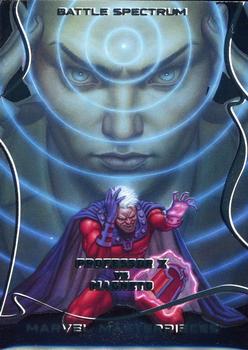2022 Skybox Marvel Masterpieces - Battle Spectrum #BS-5 Professor X vs. Magneto Front