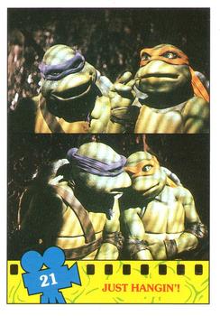 1990 Topps Ireland Ltd Teenage Mutant Ninja Turtles: The Movie #21 Just Hangin'! Front