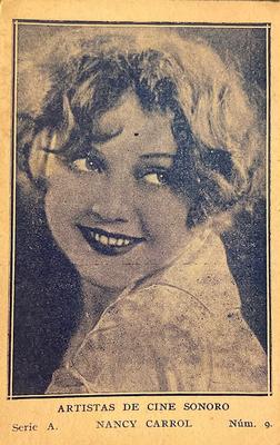 1932 Artistas De Cine Sonoro #9 Nancy Carroll Front