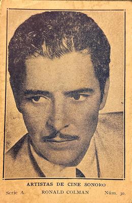 1932 Artistas De Cine Sonoro #30 Ronald Colman Front