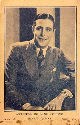 1932 Artistas De Cine Sonoro #39 Henri Garat Front