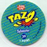 1995 Frito-Lay Looney Tunes Tazos #39 Sylvester Back