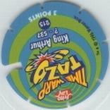1996 Frito-Lay Looney Tunes Time Warp Techno Tazos #215 King Arthur Back