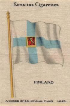 1934 Wix/Kensitas National Flags Silks #25 Finland Front