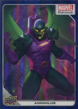 2023 Upper Deck Marvel Platinum - Blue Rainbow #77 Annihilus Front