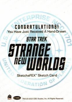 2023 Rittenhouse Star Trek Strange New Worlds Season One - SketchaFEX #NNO Adam Cleveland Back