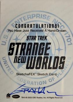 2023 Rittenhouse Star Trek Strange New Worlds Season One - SketchaFEX #NNO Kevin Graham Back