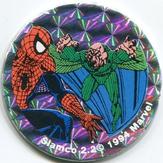 1994 Slamco Marvel Comics SlamCaps Series 2 'PrismCaps' #2.2b Spider-Man / Vulture (silver) Front