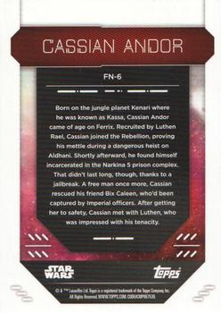 2023 Topps Finest Star Wars #FN-6 Cassian Andor Back