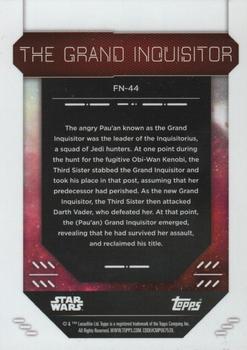 2023 Topps Finest Star Wars #FN-44 The Grand Inquisitor Back
