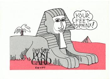 1978 Fleer Jet Set Stickers - Funny Post Cards #NNO Egypt Front