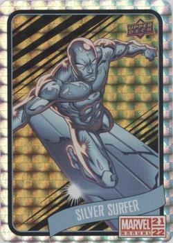 2021-22 Upper Deck Marvel Annual - Backscatters Gold #B12 Silver Surfer Front