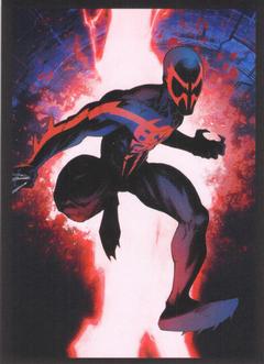 2023 Panini Marvel Spider-Man Welcome to the Spider-Verse Sticker Collection #50 Spider-Man 2099 Front