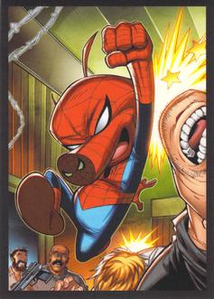 2023 Panini Marvel Spider-Man Welcome to the Spider-Verse Sticker Collection #55 Spider-Ham Front