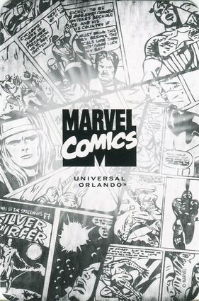 2012 Universal Studios Marvel Comics Playing Cards #6♣ X-Men Back