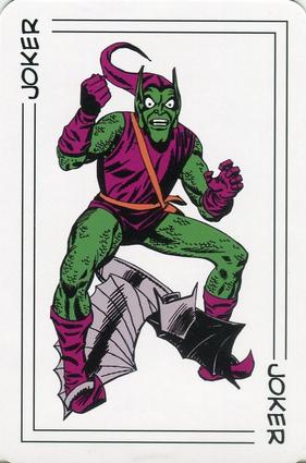 2012 Universal Studios Marvel Comics Playing Cards #JOKER-black Green Goblin Front