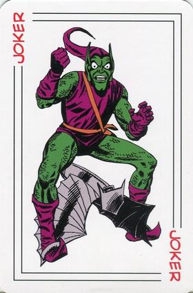 2012 Universal Studios Marvel Comics Playing Cards #JOKER-red Green Goblin Front