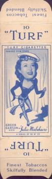 1949 Turf Famous Film Stars - Uncut Singles #23 Greer Garson Front