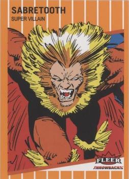 2023 Fleer Throwbacks '89 Marvel Edition - Orange #15 Sabretooth Front