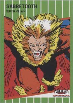 2023 Fleer Throwbacks '89 Marvel Edition - Green #15 Sabretooth Front