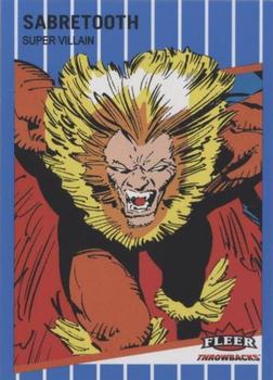 2023 Fleer Throwbacks '89 Marvel Edition - Blue #15 Sabretooth Front