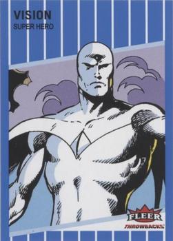 2023 Fleer Throwbacks '89 Marvel Edition - Blue #28 Vision Front