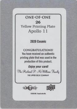 2023 Upper Deck Cosmic - Base - Printing Plates Yellow Achievement #26 Apollo 11 Back