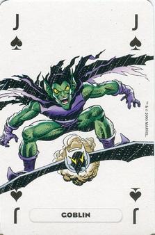 2005 Panini Marvel Heroes Playing Cards Blue Backs #J♠ Goblin Front