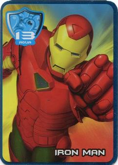 2009 Galletas Marinela Marvel #13agua Iron Man Front