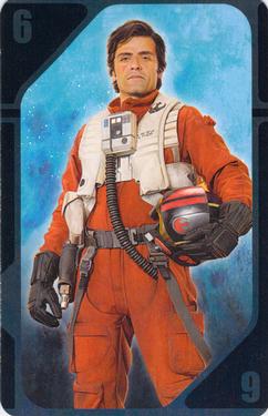 2015 Fournier Star Wars Chase the Ace Playing Cards #6blue Poe Dameron Front