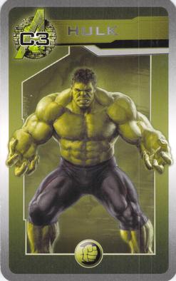2015 Cartamundi Avengers: Age of Ultron Happy Families #C3 Hulk Front