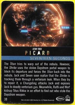 2024 Rittenhouse Star Trek: Picard Seasons 2 & 3 - Printing Plate Yellow #38 Seventeen Seconds Back