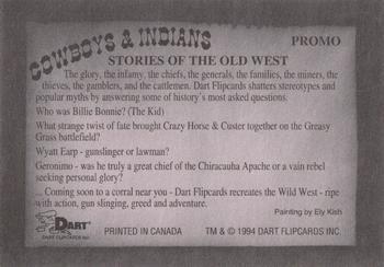 1994 Dart Cowboys and Indians: Stories Of The Old West #NNO Cowboys and Indians: Stories Of The Old West Back