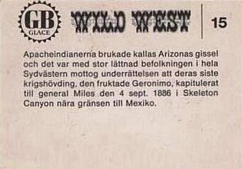 1969 GB Glace Wild West #15 Apacheindianerna Back