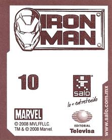 2008 Salo Marvel Iron Man Pelicula Album De Estampas #10 Estampa Normale 10 Back