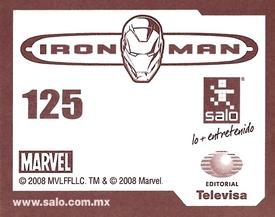 2008 Salo Marvel Iron Man Pelicula Album De Estampas #125 Estampa Normale 125 Back