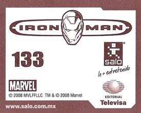 2008 Salo Marvel Iron Man Pelicula Album De Estampas #133 Estampa Normale 133 Back