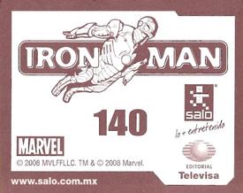 2008 Salo Marvel Iron Man Pelicula Album De Estampas #140 Estampa Normale 140 Back