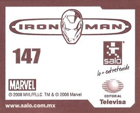 2008 Salo Marvel Iron Man Pelicula Album De Estampas #147 Estampa Normale 147 Back