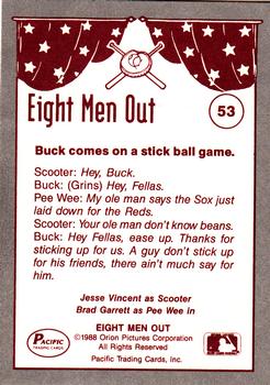 1988 Pacific Eight Men Out #53 Chicago Stickball Game Back