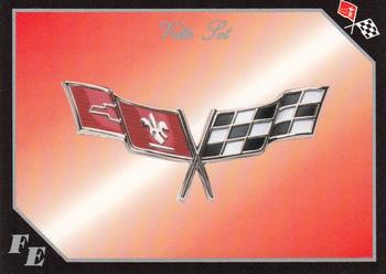 1991 Collect-A-Card Vette Set #64 Corvette Flag Emblem #11 of 16 Front