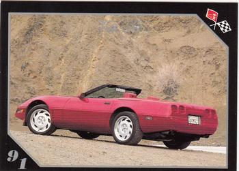 1991 Collect-A-Card Vette Set #77 1991  Corvette Convertible Front