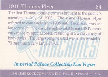 1991-92 Lime Rock Dream Machines #84 1910 Thomas Flyer Back