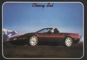 1992 Collect-A-Card Chevy #98 '93 Corvette 40th Anniversary Convertible Front