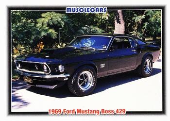 1992 Collect-A-Card Muscle Cars #21 1969 Ford Mustang Boss 429 Front