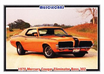 1992 Collect-A-Card Muscle Cars #32 1970 Mercury Cougar Eliminator Boss 302 Front